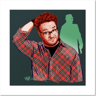 Seth Rogan - An illustration by Paul Cemmick Posters and Art